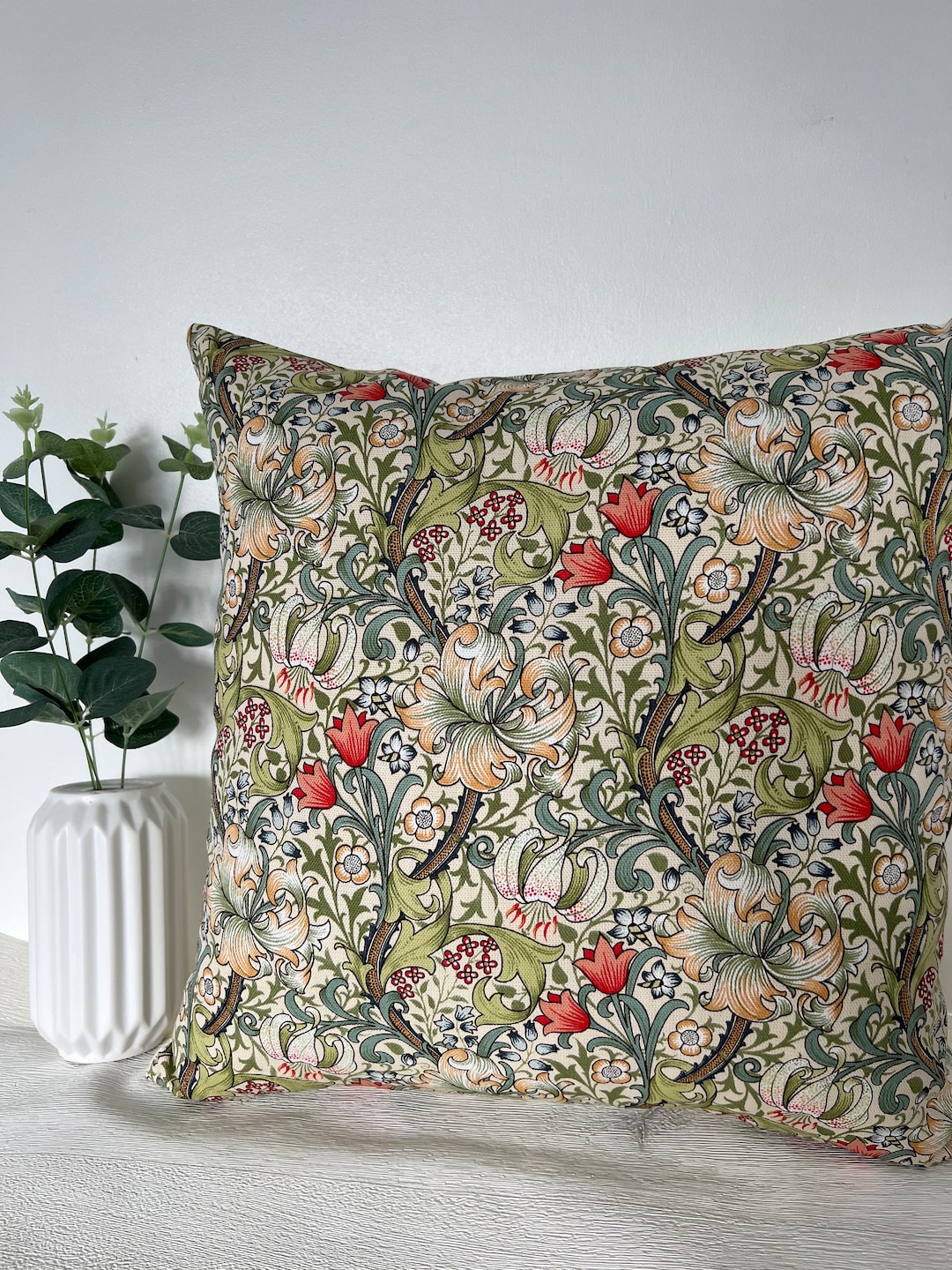 William Morris Golden Lily Fabric 16” Cushion Cover / Room Decor ...