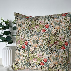 William Morris / Golden Lily Fabric 12” 14” 16” 18” 20” 22” 24” Cushion Cover / Room Decor / Gifts