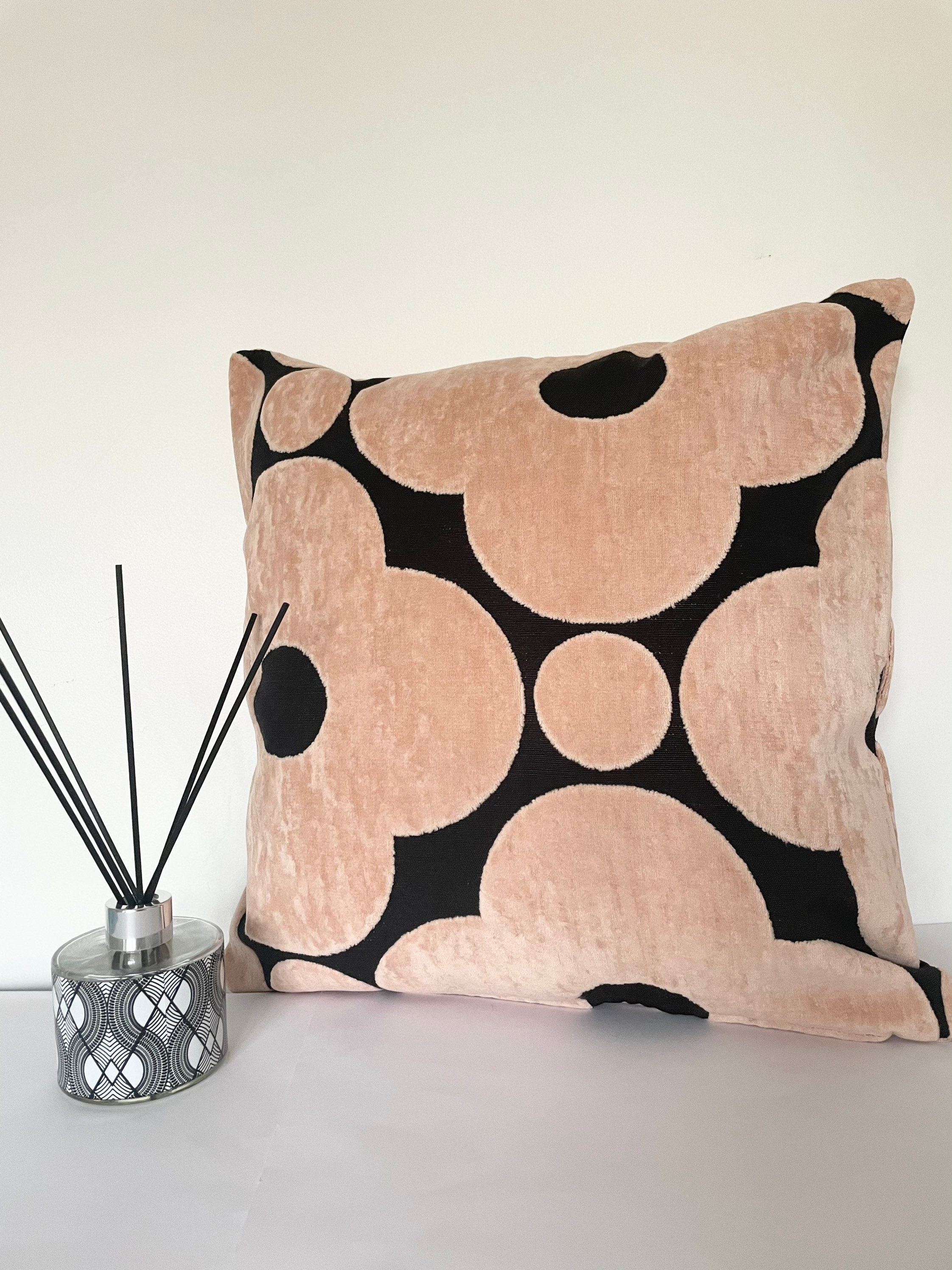 Orla Kiely Fabric Velvet Spot Flower/ Tea Rose Scandinavian Etsy