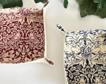 William Morris / Trinket Tray / Brother Rabbit Blue / Red / Jewellery Tray / Gift