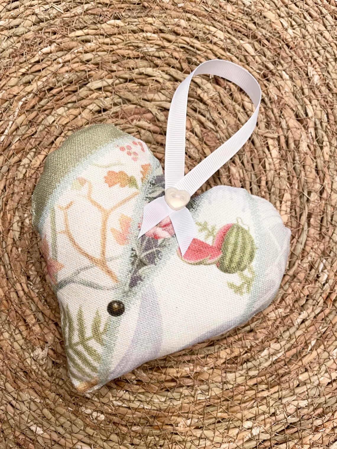 Hanging Hearts Angel Strawbridge Fabric 2 Sizes 2 Fabric Etsy