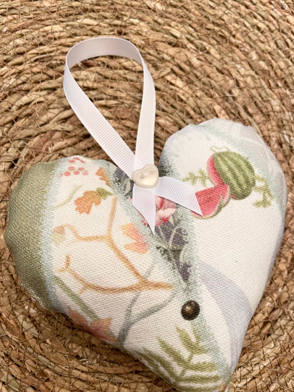 Hanging Hearts Angel Strawbridge Fabric 2 Sizes 2 Fabric Etsy