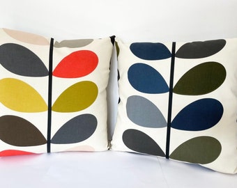 Scandinavian Style / Retro Style / Stem Fabric / 12” 16” 18”  / Cushion Cover / Gifts / Reversible