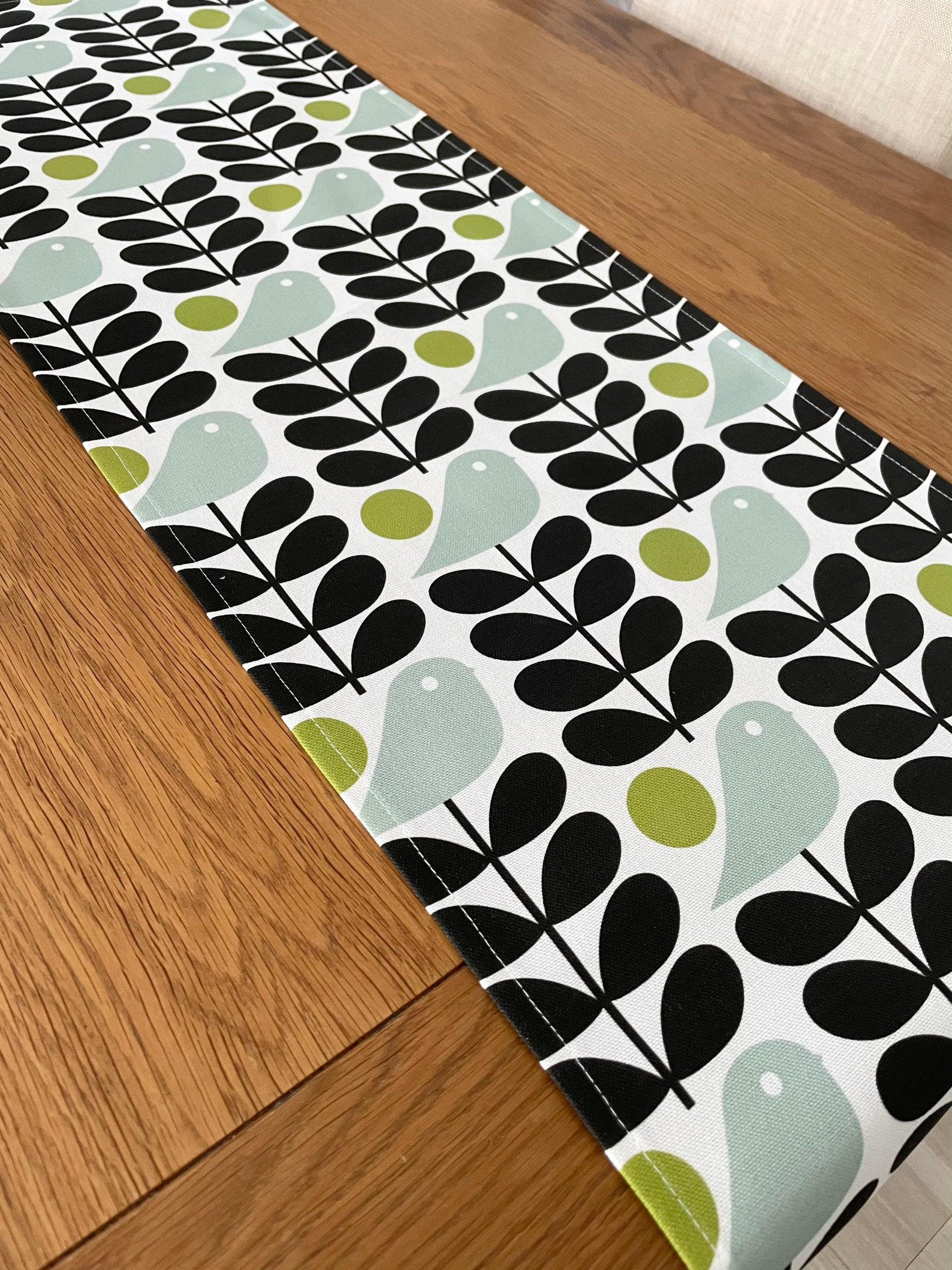 Orla Kiely Early Bird Fabric Table Runner Scandinavian Style Etsy