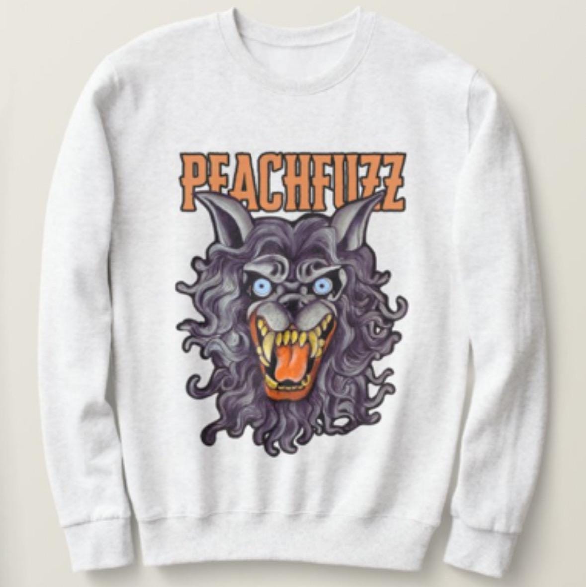 PEACHFUZZ Creep Film Original Art Heavy Blend Crewneck Sweatshirt
