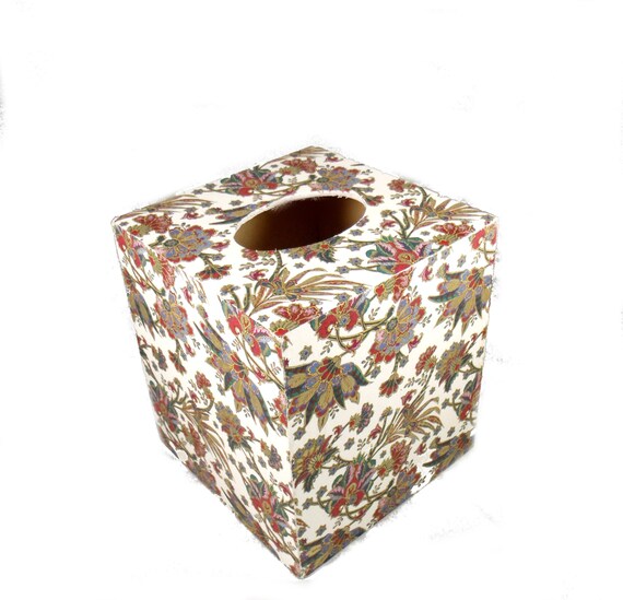 Free Shipping Decoupage Wood Tissue Box Cover Italian Etsy