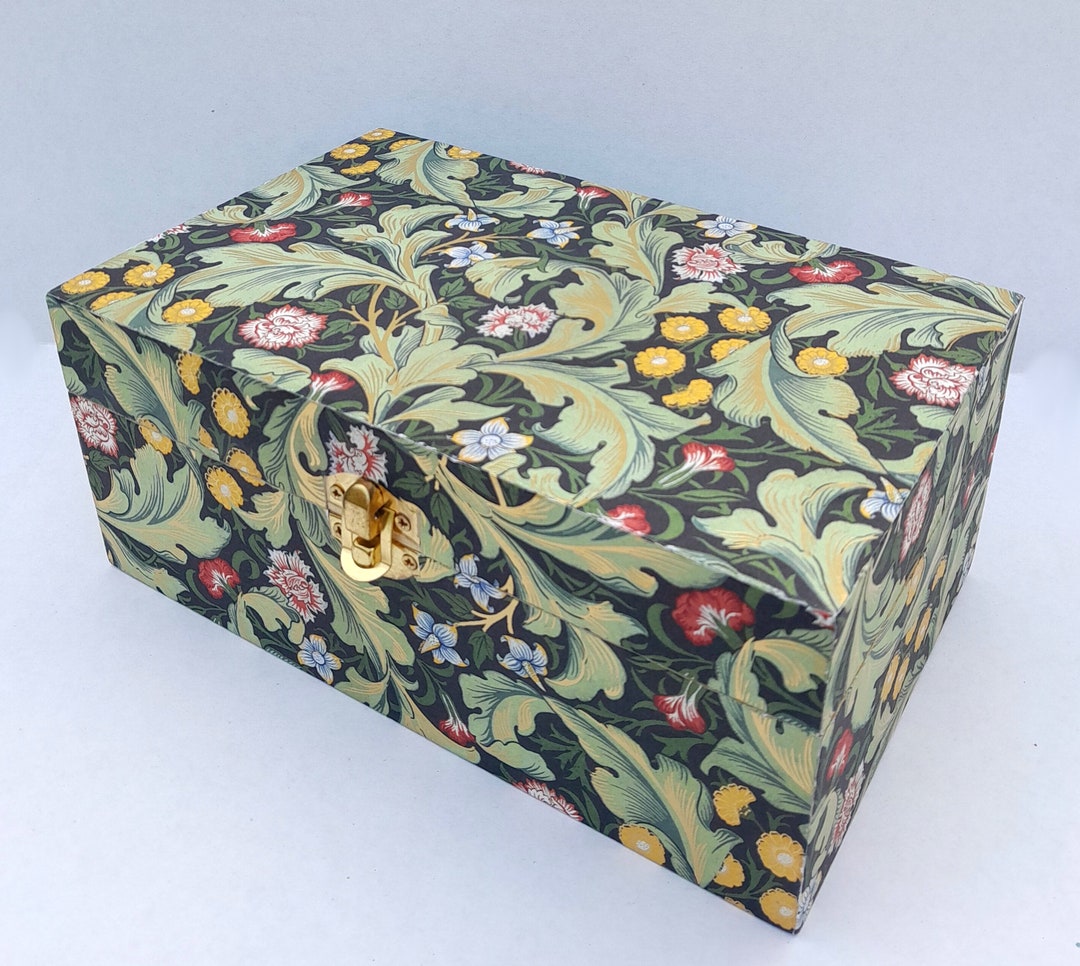 Beautiful Decoupage Wood Keepsake Box, Jewelry Box, Trinket Box With