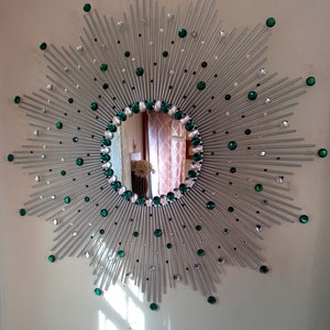 DIY Light Fixture Made from a Repurposed Sunburst Mirror - Bless'er House