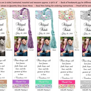 Wedding Bookmark Favors, Photo Bookmarks, Custom Bookmark, Photo Wedding Favors, Reception ...