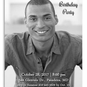 Photo Birthday Invitation Magnet
