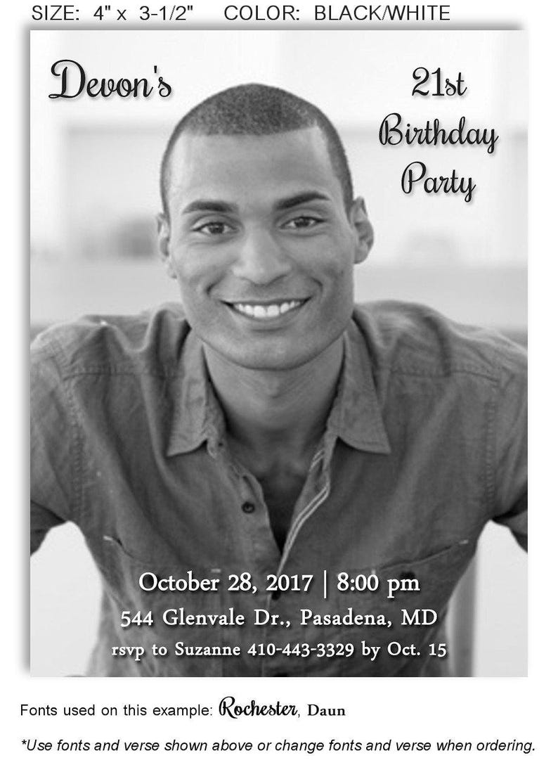 Photo Birthday Invitation Magnet