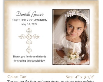 Holy Communion Photo Magnet, Invitation, Save the Date, Thank You, Party Favor, Personalized Magnets, #CPM3