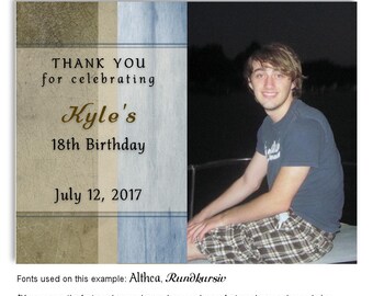 Birthday Photo Magnet, Invitation, Save the Date, Thank You, Party Favor, Personalized Magnets, #BPM6