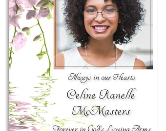 Memorial Photo Magnet, Celebration of Life, Funeral Favor, Funeral Card, Memorial Service, Memorial Card, #MPM6