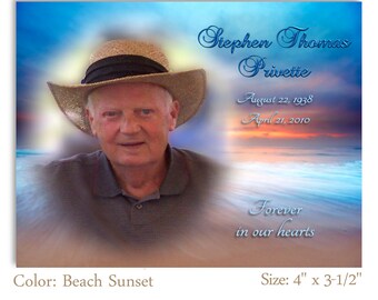 Memorial Photo Magnet, Celebration of Life, Funeral Service Magnet, Funeral Planning, Memorial Service, Memorial Planning, #MPM1