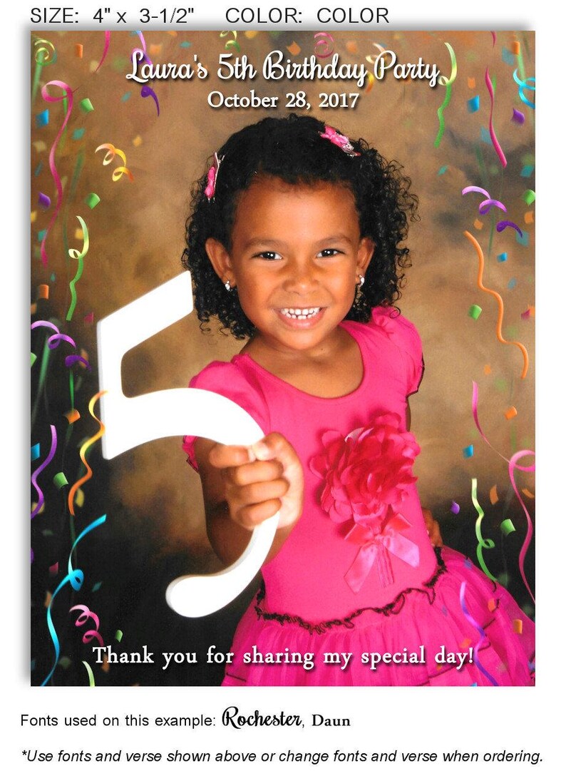 Personalized Birthday Photo Magnet