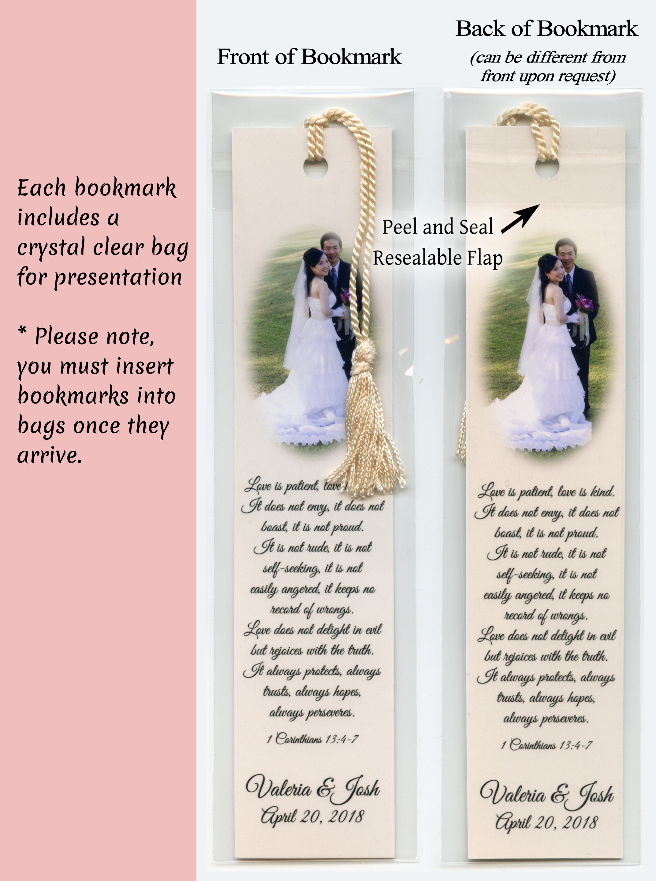 Birthday Photo Bookmark (book Marks), Personalized, Laminated, Custom ...