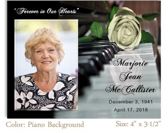 Memorial Photo Magnet, Celebration of Life, Funeral Favor, Funeral Card, Memorial Service, Memorial Card, #MPM3