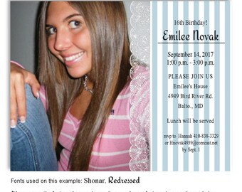 Birthday Photo Magnet, Invitation, Save the Date, Thank You, Party Favor, Personalized Magnets, #BPM2