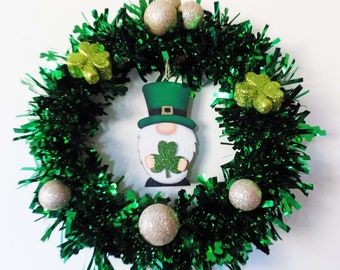 St Patricks Day Gnome Wreath