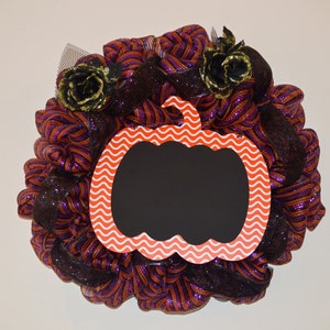 Halloween Front Door Wreath, Halloween Decor
