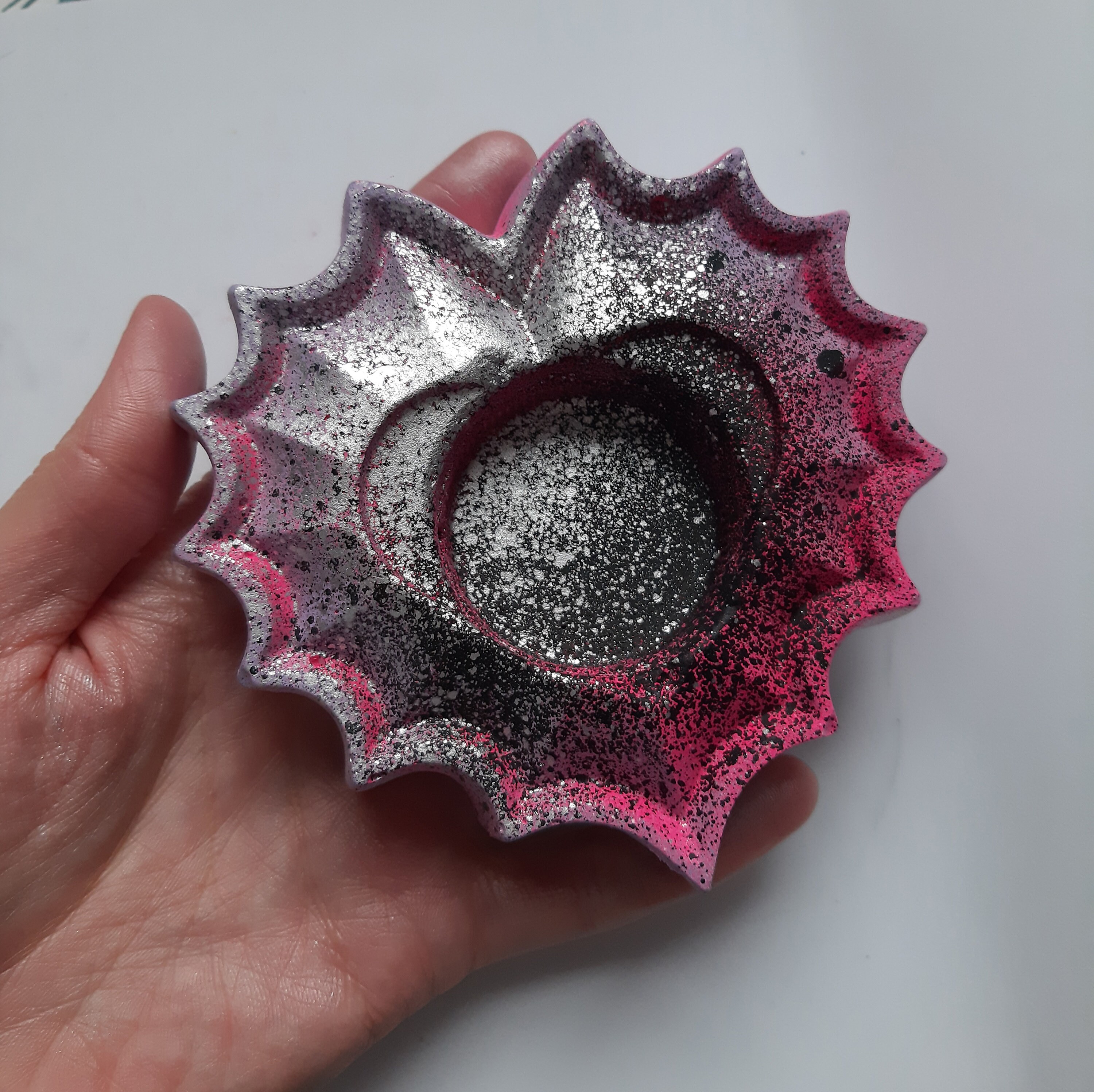 Colorful Candle Holder heart Etsy