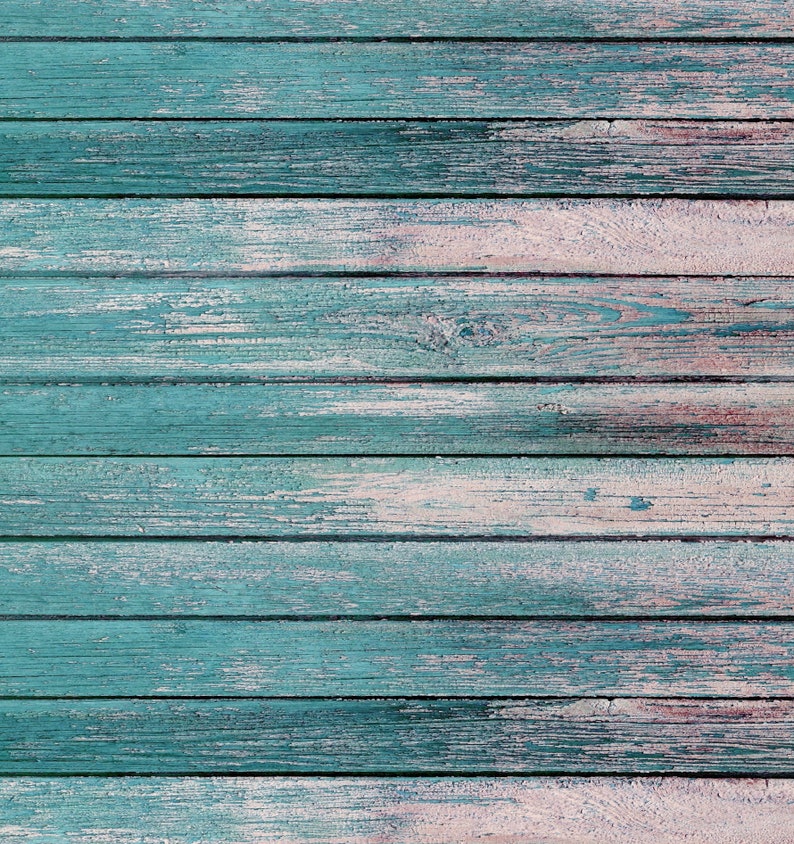 Teal Wood Backdrop photography Rubber Backed Wood Floor Rustic Wood Durable Flooring Newborn Childrens Photography