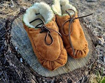 Kids moccasin slipper