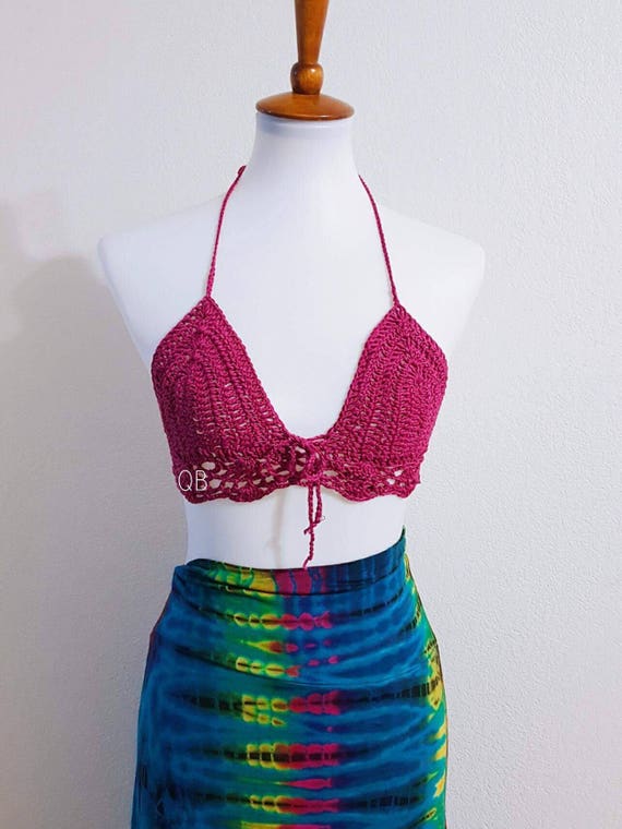 pink swim tops
