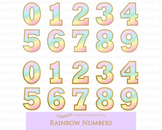 Capital Letters Rainbow Alphabet /& Numbers Alphabet Clip Art Instant Download LE039 Alphabet Graphics Gold Glitter Gradient Letters