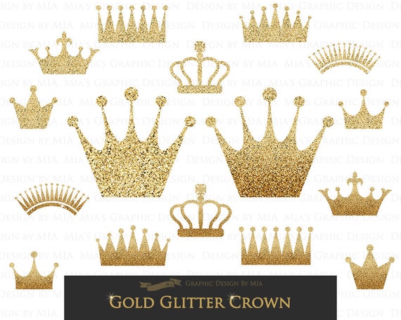 Free 123 Gold Glitter Crown Svg SVG PNG EPS DXF File