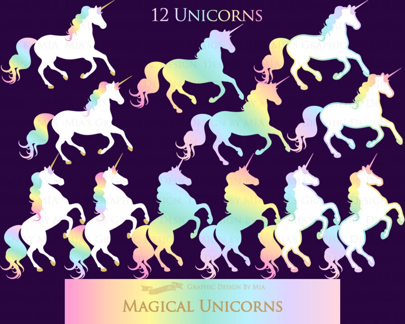 Buy Magical Unicorns Rainbow Unicorns Einhorn Unicorn Digital Online in