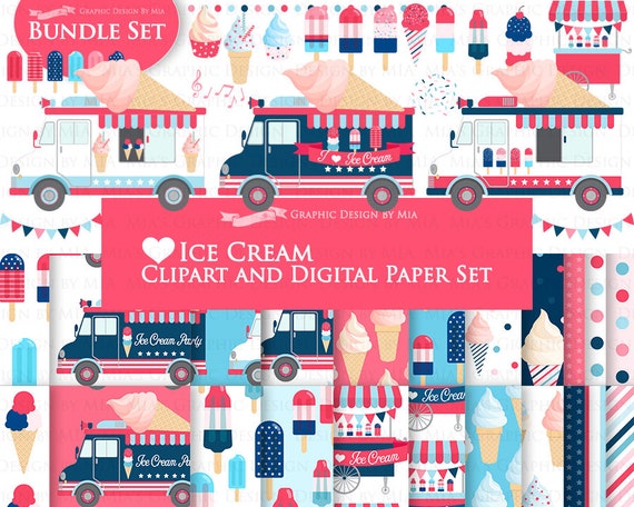 Love Ice Cream Ice Cream Truck Ice Cream Party Popsicle Etsy