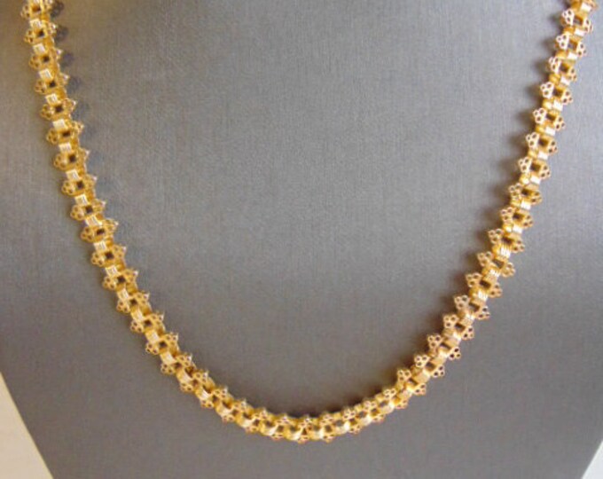 Womens Vintage Estate 14K Yellow Gold 30" Chain Necklace 67.2g E773