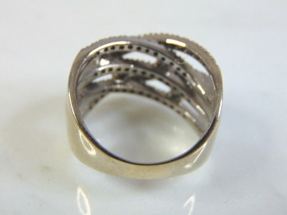 Womens Vintage Estate 14K Gold Diamond Ring, 8.6g… - image 3