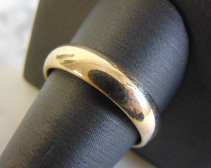 Mens Vintage Estate 14k Yellow Gold Artcarved Wedding Band Ring 8.7g #E1165