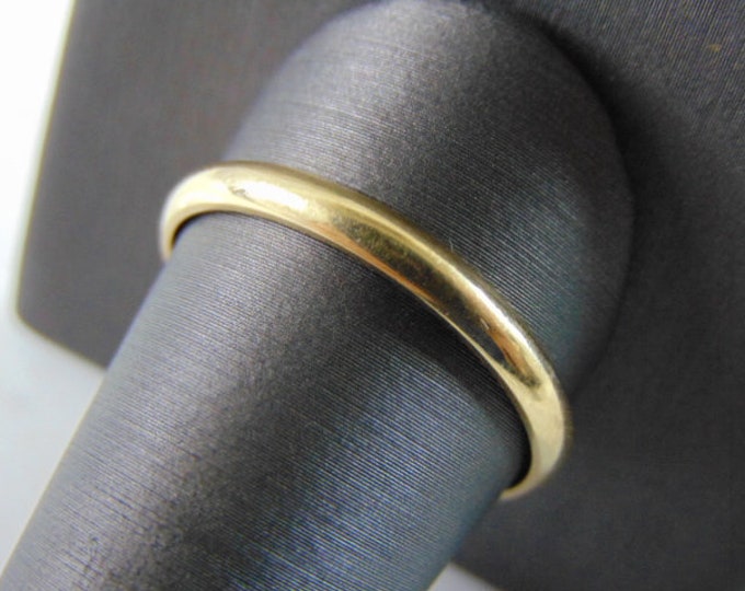 Vintage Estate 14k Yellow Gold Wedding Band Ring 3.1g #E2025
