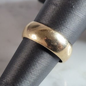 Womens Vintage Estate 14k Yellow Gold Wedding Band Ring 6.1g E4905