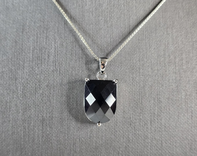 Womens Estate Sterling Silver Modernist Pendant Necklace 10.2g E1668