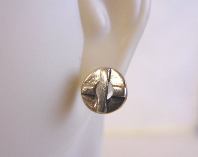 Womens Vintage Estate Sterling Silver Earring 2.5g #E4070
