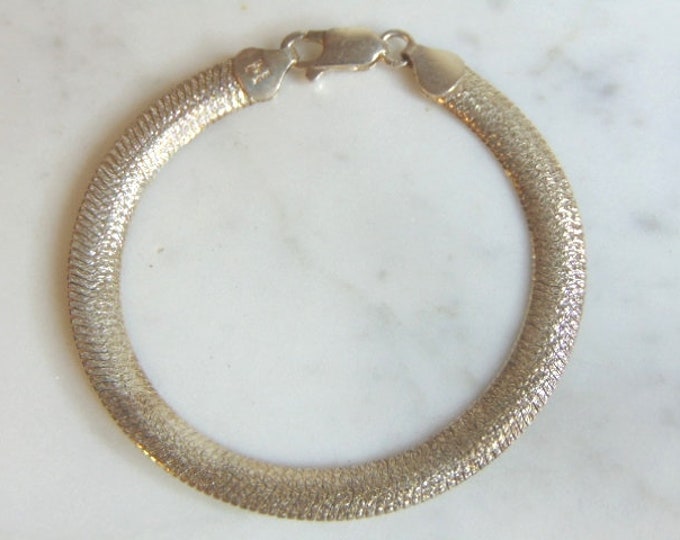 Womens Vintage Estate Sterling Silver Bracelet 8.3g E5893