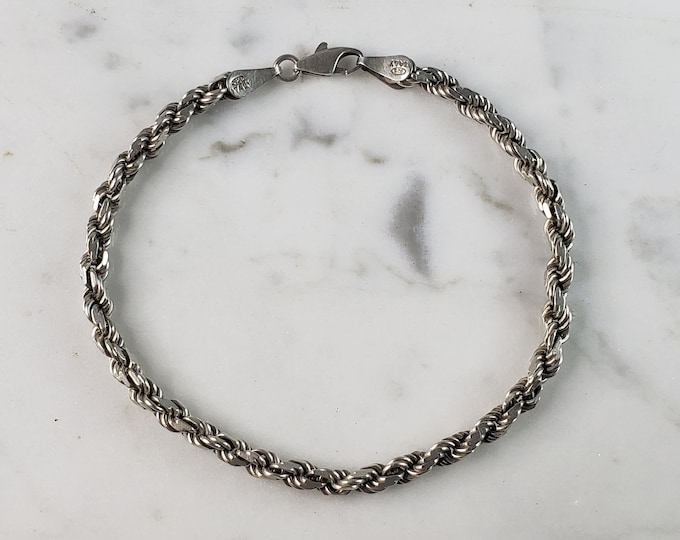 Womens Vintage Estate Sterling Silver Modernist Bracelet 9.1g E6494