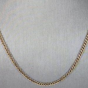 Womens Vintage Estate 10K Yellow Gold Necklace 8.0g E6576