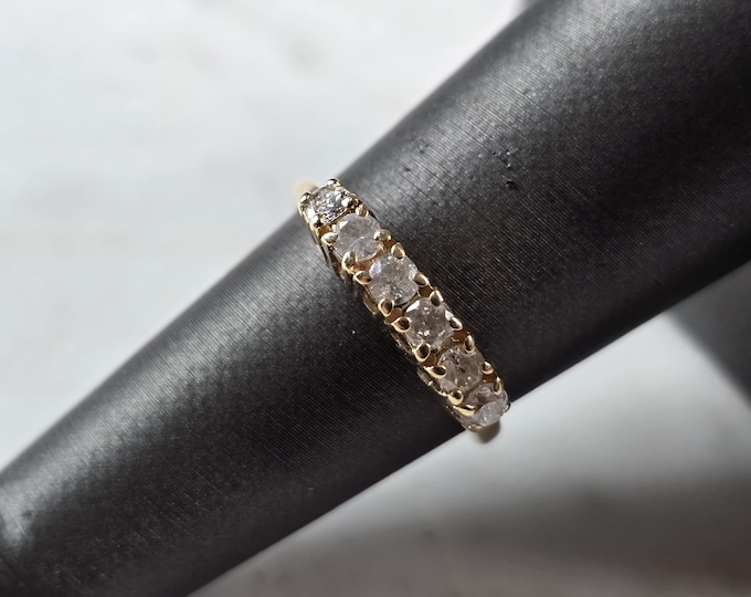 Womens Vintage Estate 14K Yellow Gold Diamond Ring, 2.3g E7927