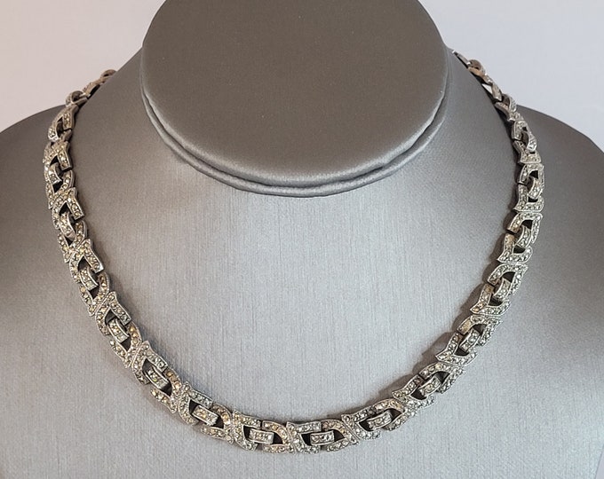 Womens Vintage Estate Sterling Silver Necklace 40.6g E4666