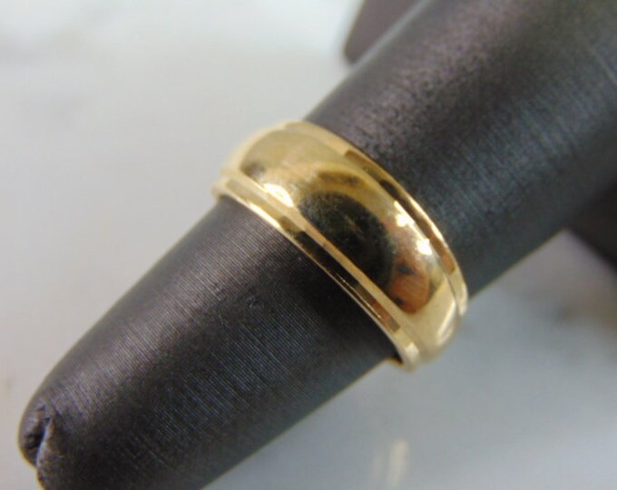 Womens Vintage Estate 14k Yellow Gold Band Ring 4.8g #E4206