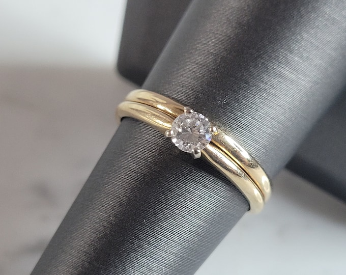 Womens Vintage Estate 14k Gold Diamond Ring 2.7g #E6681