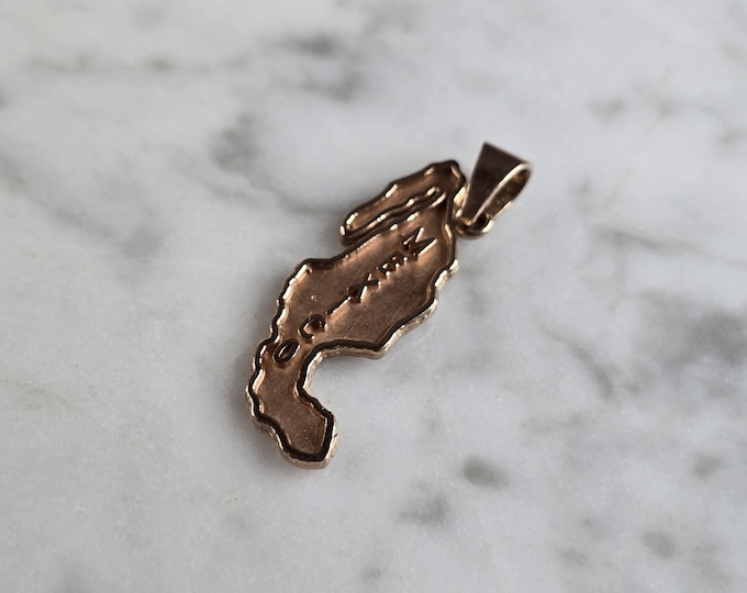 Womens Vintage Estate 10K Rose Gold Mexico Pendant 1.7g E5426