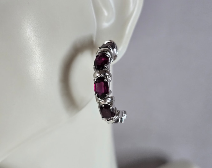 Womens Vintage Estate Sterling Silver Earrings 6.3g E7712