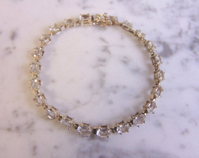 Womens Vintage Estate Sterling Silver Bracelet, 18.0g E4526